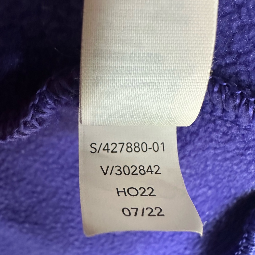 Athleta Purple Quarter-Zip Cropped Pullover - Picture 8 of 8